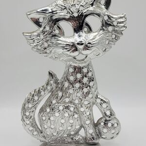 Torino Silver Cat Earring Holder